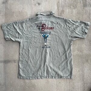 Tommy Bahama‎ Embroidered Shirt Mens Large Martini Bar None